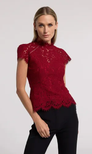 Ambrose Lace Top - Scarlett