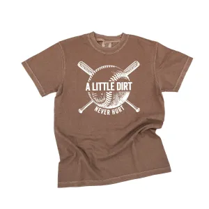 Baseball - A Little Dirt Never Hurt - SHORT SLEEVE COMFORT COLORS TEE