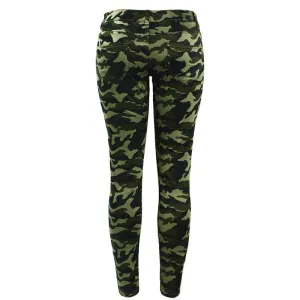 Chic Camo Army Green Skinny Jeans