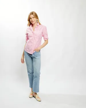 Fiona Blouse in Pink Gingham