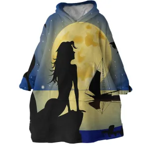 Moonlight Mermaid Wearable Blanket Hoodie