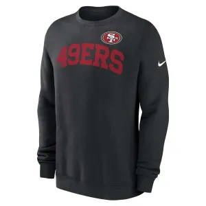 Nike San Francisco 49ers Club Crewneck - Black