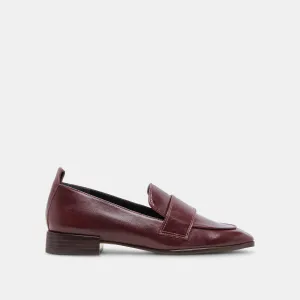 NYGEL LOAFERS CRANBERRY LEATHER